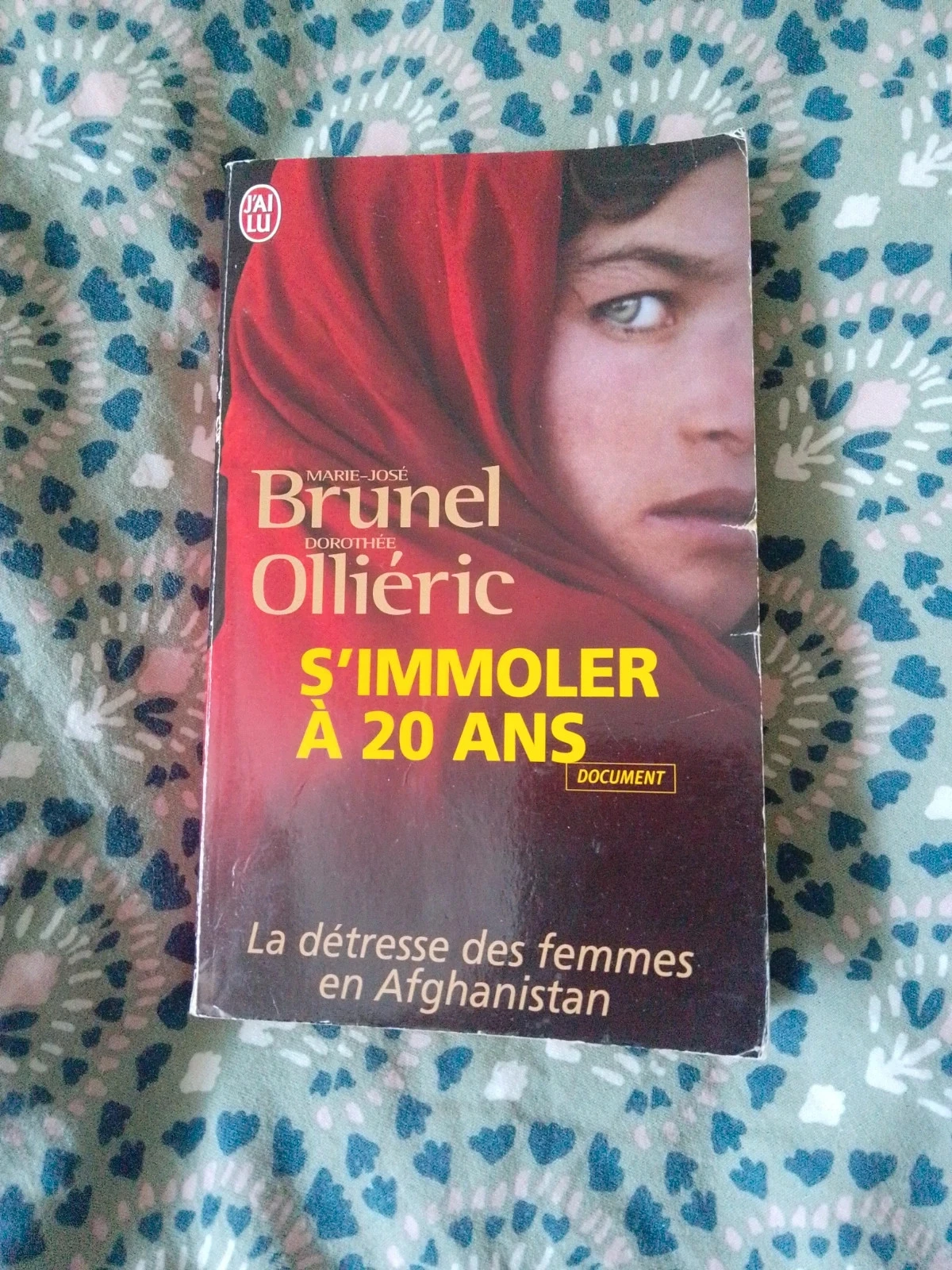 S'immoler à 20 ans. Afghanistan